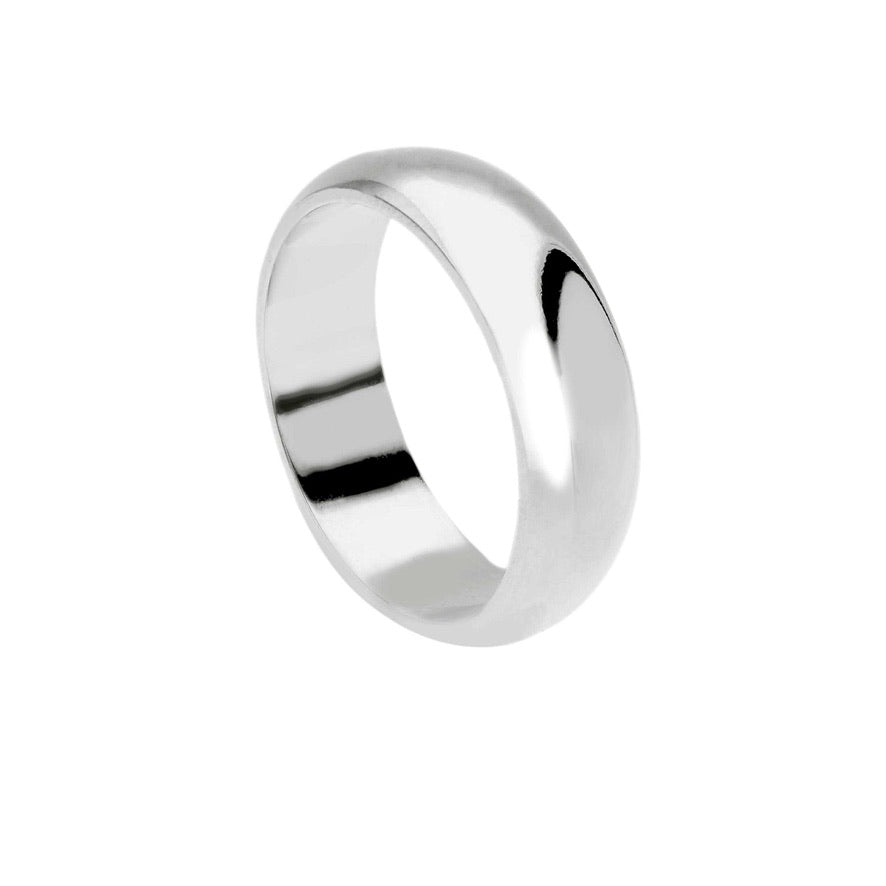 Anello Unoaerre fede nuziale, spessore 5.5mm, peso 6 grammi, Mantovana oro giallo o bianco 750 18k