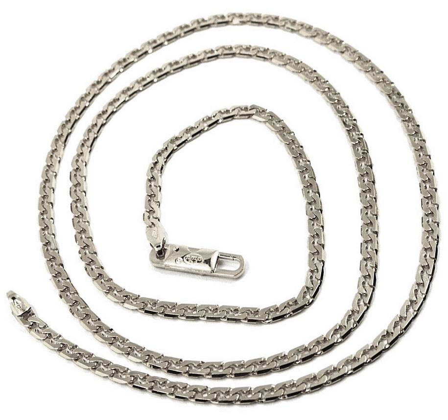 18-karätige Gelbgoldkette, kubanische Gourmet-Gliederkette, 2,5 mm dick, 50–60 cm