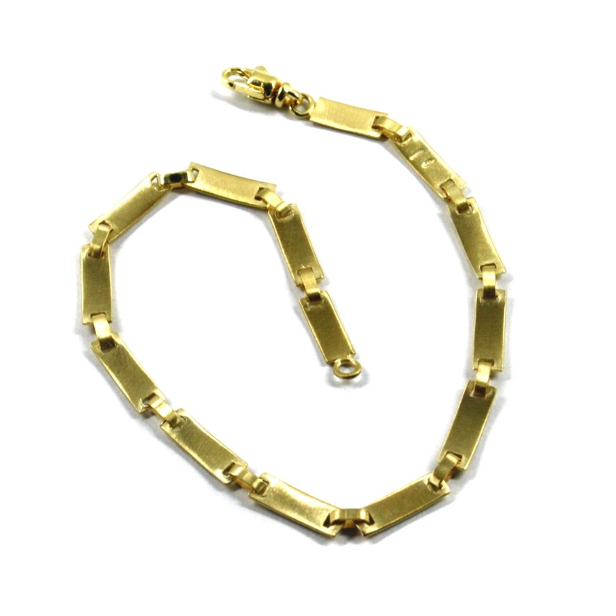 Arcadia-Armband aus 925er Sterlingsilber, gelbvergoldet und mit emaillierten nautischen Flaggen verziert, Stärke 3,5 mm, Länge 20,5 cm, hergestellt in Italien