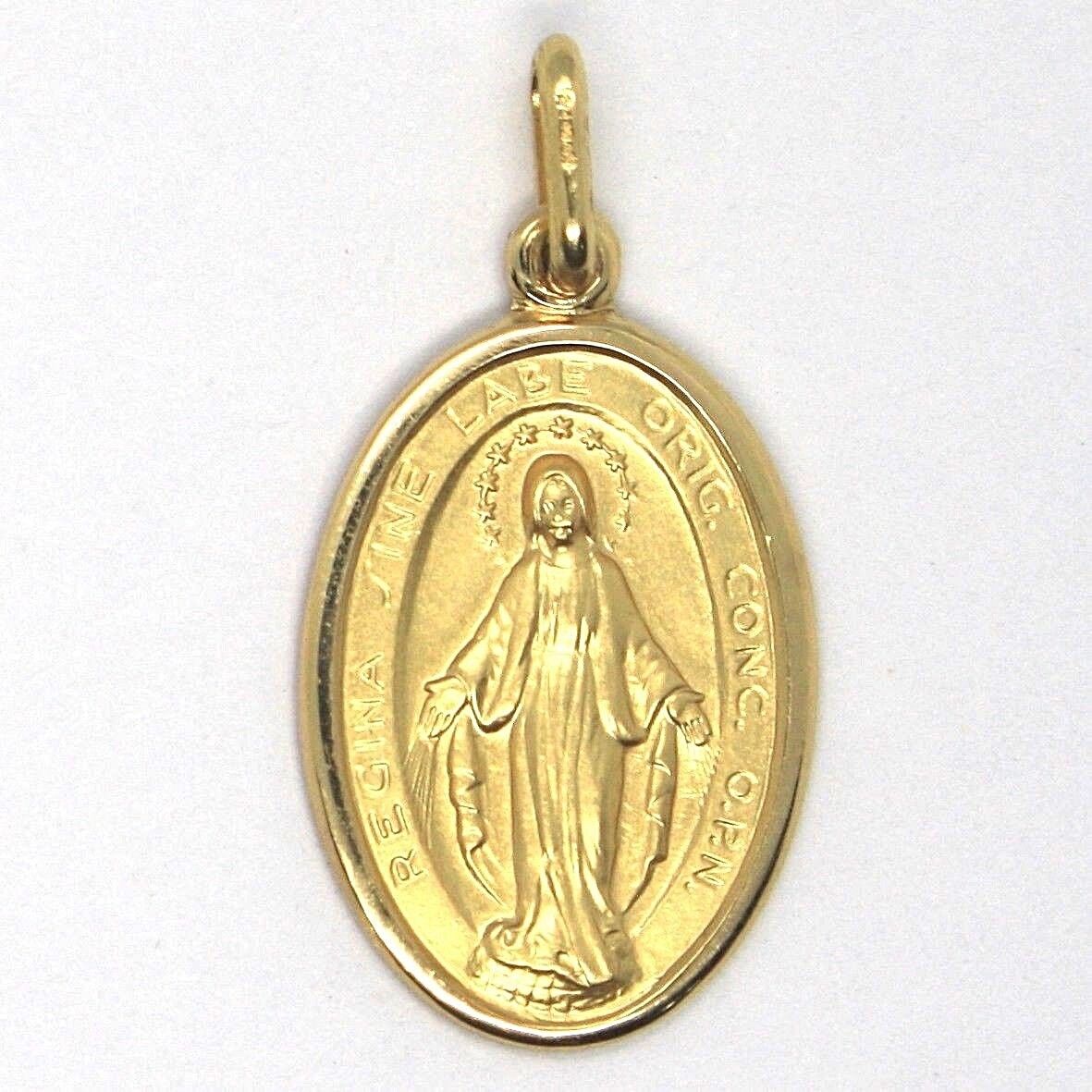 MEDAGLIA MIRACOLOSA VERGINE MARIA ORO GIALLO 750 18K SOLIDA MADE I MEDAGLIA MIRACOLOSA VERGINE MARIA ORO GIALLO 750 18K SOLIDA MADE I