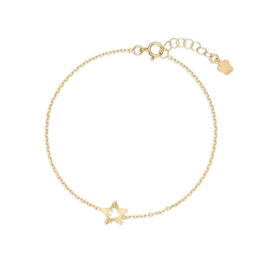 Roberto Giannotti 9k gold bracelet with star and openwork angel NKT397