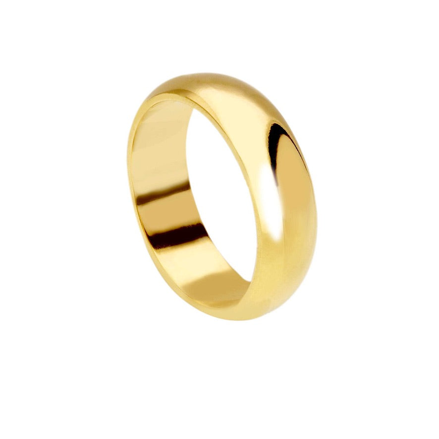 Anello Unoaerre fede nuziale, spessore 5.5mm, peso 6 grammi, Mantovana oro giallo o bianco 750 18k
