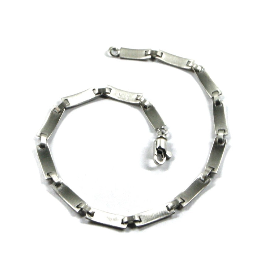 Arcadia-Armband aus 925er Silber mit emaillierten nautischen Flaggen, Stärke 3,5 mm, Länge 20,5 cm, hergestellt in Italien