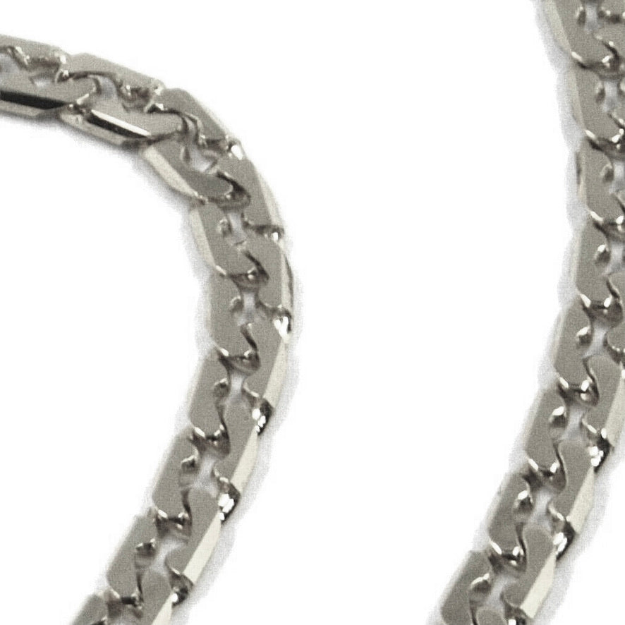 18-karätige Gelbgoldkette, kubanische Gourmet-Gliederkette, 2,5 mm dick, 50–60 cm