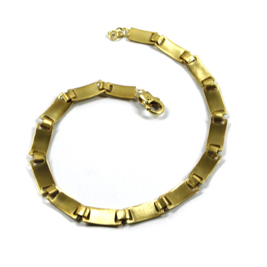 Arcadia-Armband aus 925er Sterlingsilber, gelbvergoldet und mit emaillierten nautischen Flaggen verziert, Stärke 5,5 mm, Länge 21 cm, hergestellt in Italien