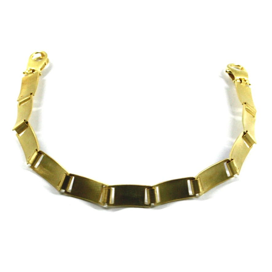 Arcadia-Armband aus 925er Sterlingsilber, gelbvergoldet und mit emaillierten nautischen Flaggen verziert, Stärke 8,5 mm, Länge 21 cm, hergestellt in Italien